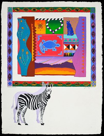 painting with African symbols