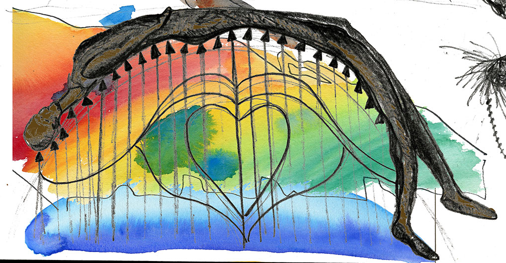 painting Africa Impaled