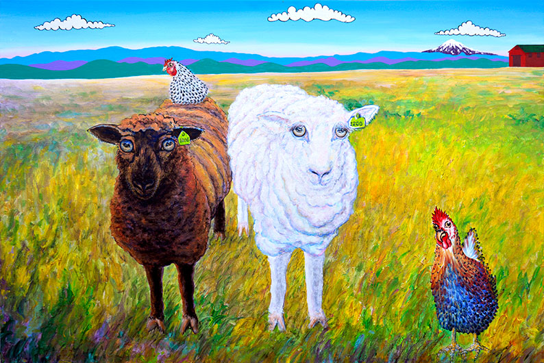 Sheep and Chickens