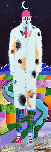 Cat in pink high heels