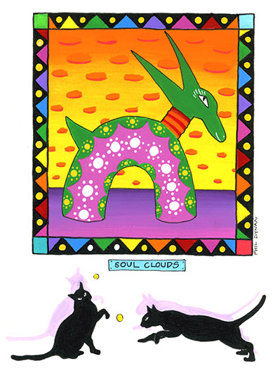 black cats at the MOMA