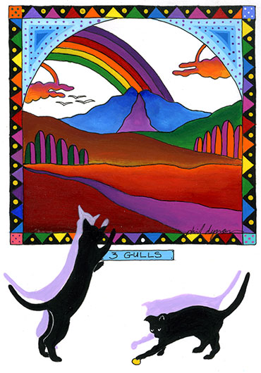 black cats at the MOMA