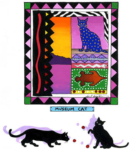 black cats at the MOMA