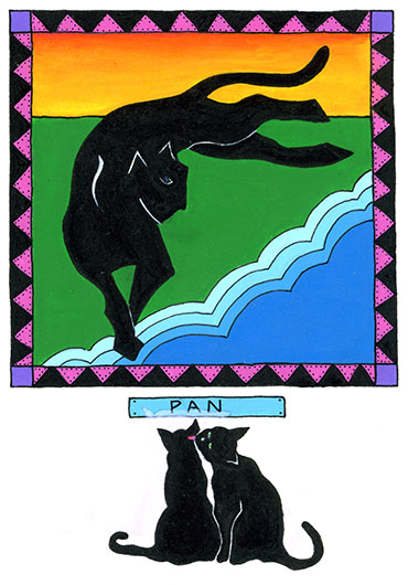 black cats at the MOMA