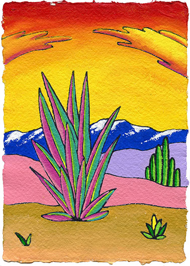Painting of cactus