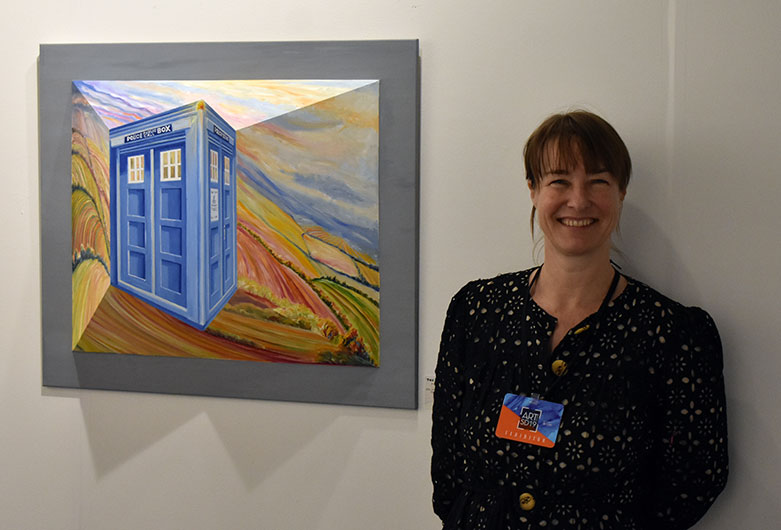 Ana Nelson with Tardis Over Yorkshire