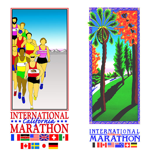 serigraphs for California International Marathon