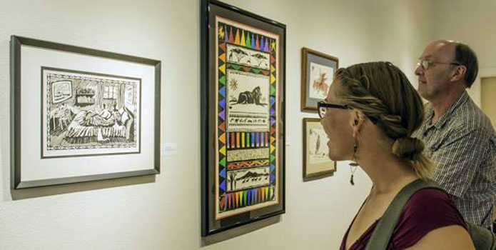 serigraphs in exhibit
